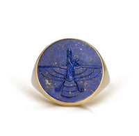 LAPIS LAZULI FARAVAHAR RING