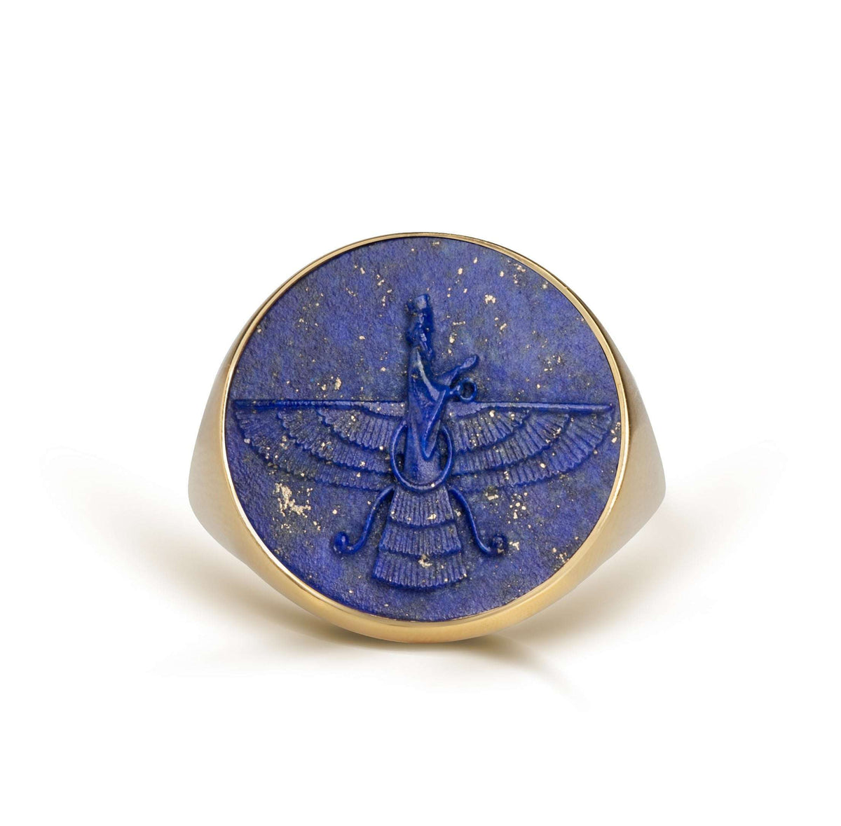 LAPIS LAZULI FARAVAHAR RING