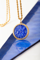 LAPIS LAZULI SAINT GEORGE NECKLACE