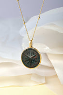 BLOODSTONE COMPASS NECKLACE