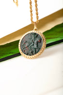 BLOODSTONE SAINT GEORGE NECKLACE
