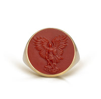 CARNELIAN MICHAEL ARCHANGEL RING