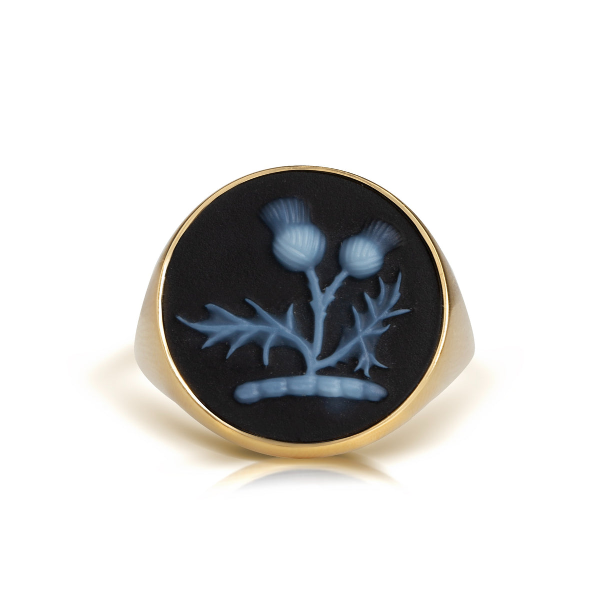SARDONYX THISTLE RING