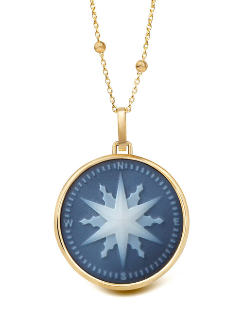 SARDONYX COMPASS NECKLACE