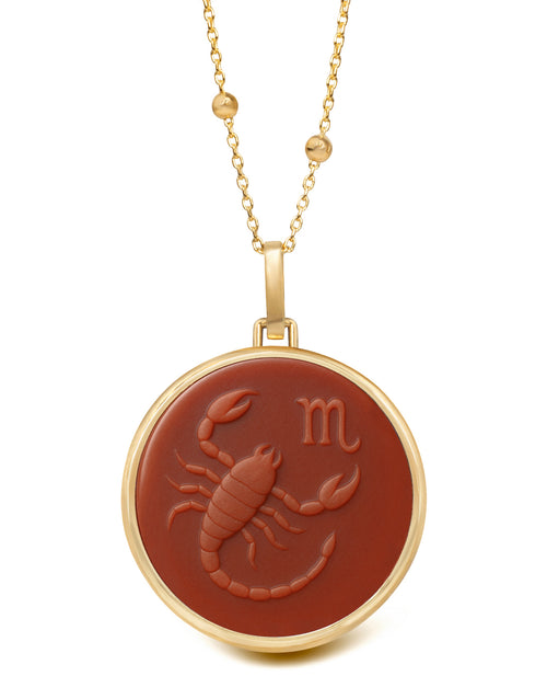 CARNELIAN SCORPIO NECKLACE