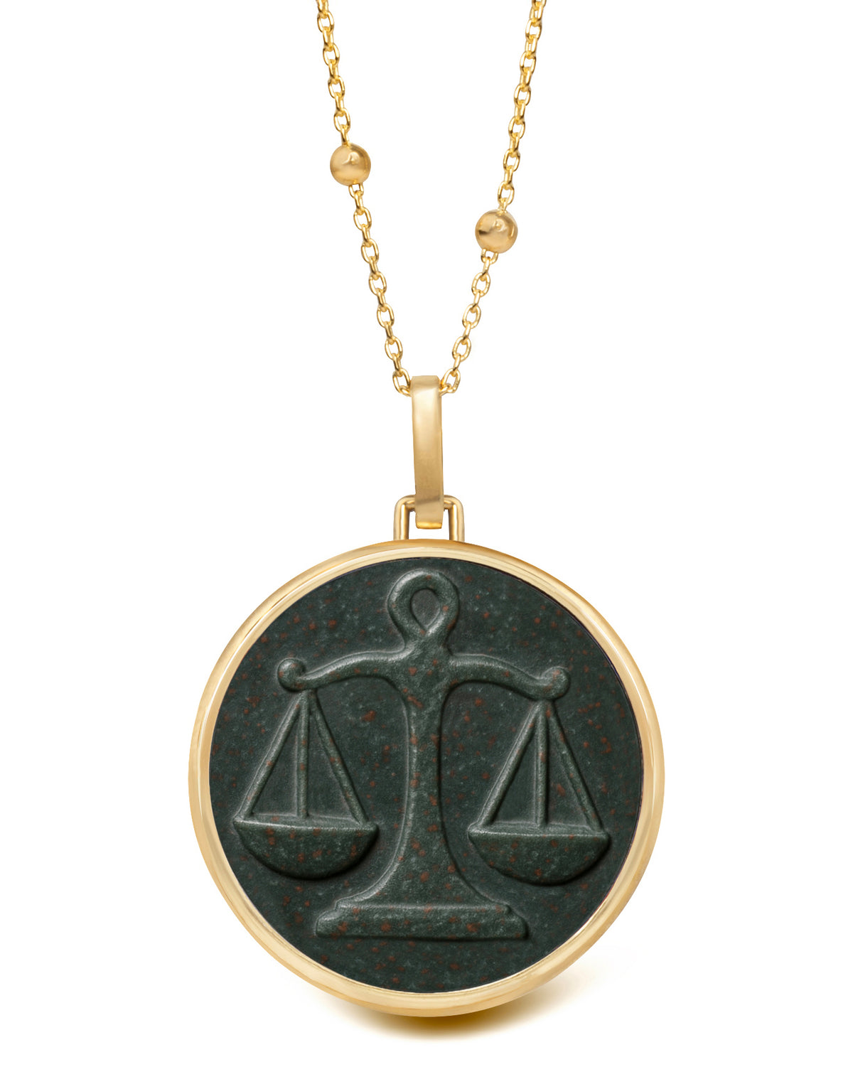 BLOODSTONE LIBRA NECKLACE