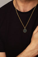 BLOODSTONE BUDDHA NECKLACE