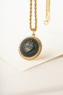 BLOODSTONE SACRED HEART NECKLACE