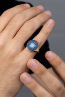 SARDONYX COMPASS RING