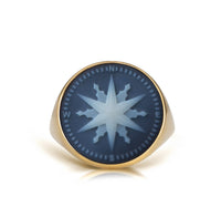 SARDONYX COMPASS RING