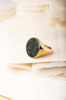 BLOODSTONE ICXC NIKA RING