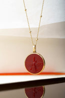 CARNELIAN FARAVAHAR NECKLACE