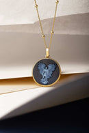 SARDONYX MICHAEL ARCHANGEL NECKLACE
