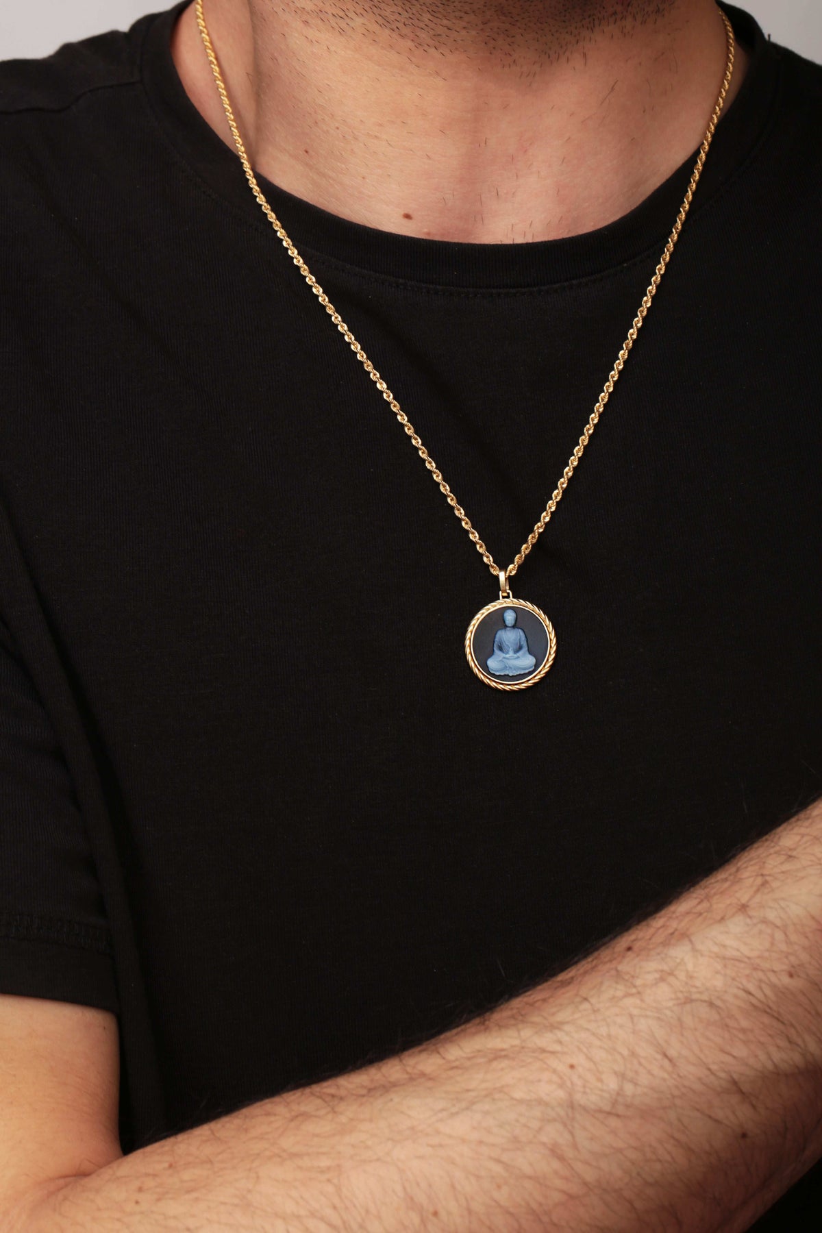 SARDONYX BUDDHA NECKLACE