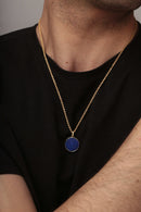 LAPIS LAZULI LUTHER ROSE NECKLACE