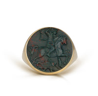 BLOODSTONE SAINT GEORGE RING