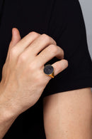ONYX BUDDHA RING