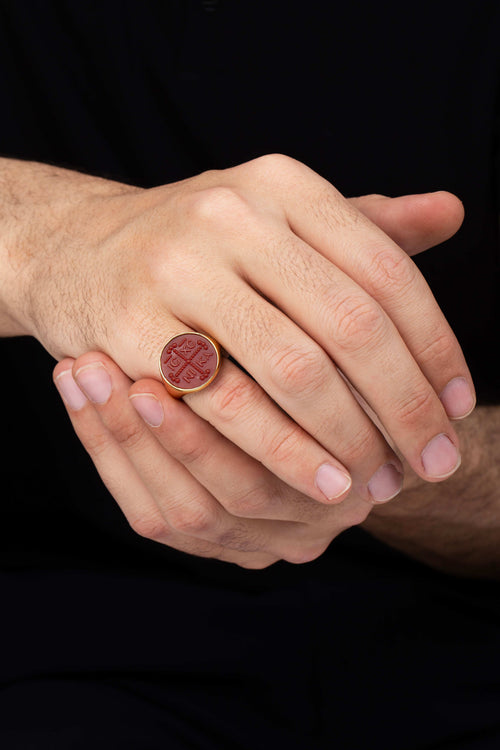CARNELIAN ICXC NIKA RING