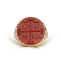 CARNELIAN ICXC NIKA RING