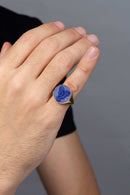 LAPIS LAZULI MICHAEL ARCHANGEL RING