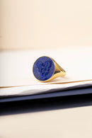 LAPIS LAZULI MICHAEL ARCHANGEL RING