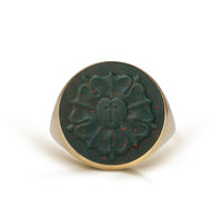 BLOODSTONE LUTHER ROSE RING