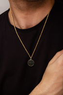 BLOODSTONE FARAVAHAR NECKLACE