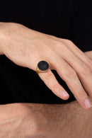 ONYX SACRED HEART RING