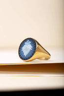 SARDONYX SACRED HEART RING