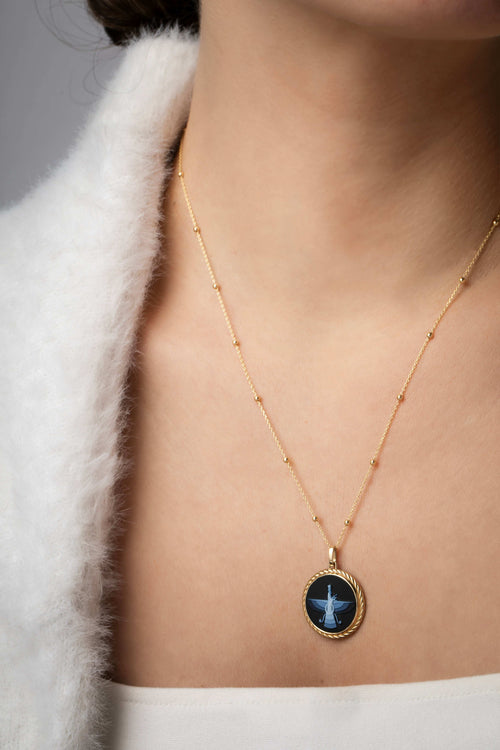 SARDONYX FARAVAHAR NECKLACE