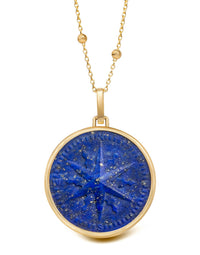 LAPIS LAZULI COMPASS NECKLACE