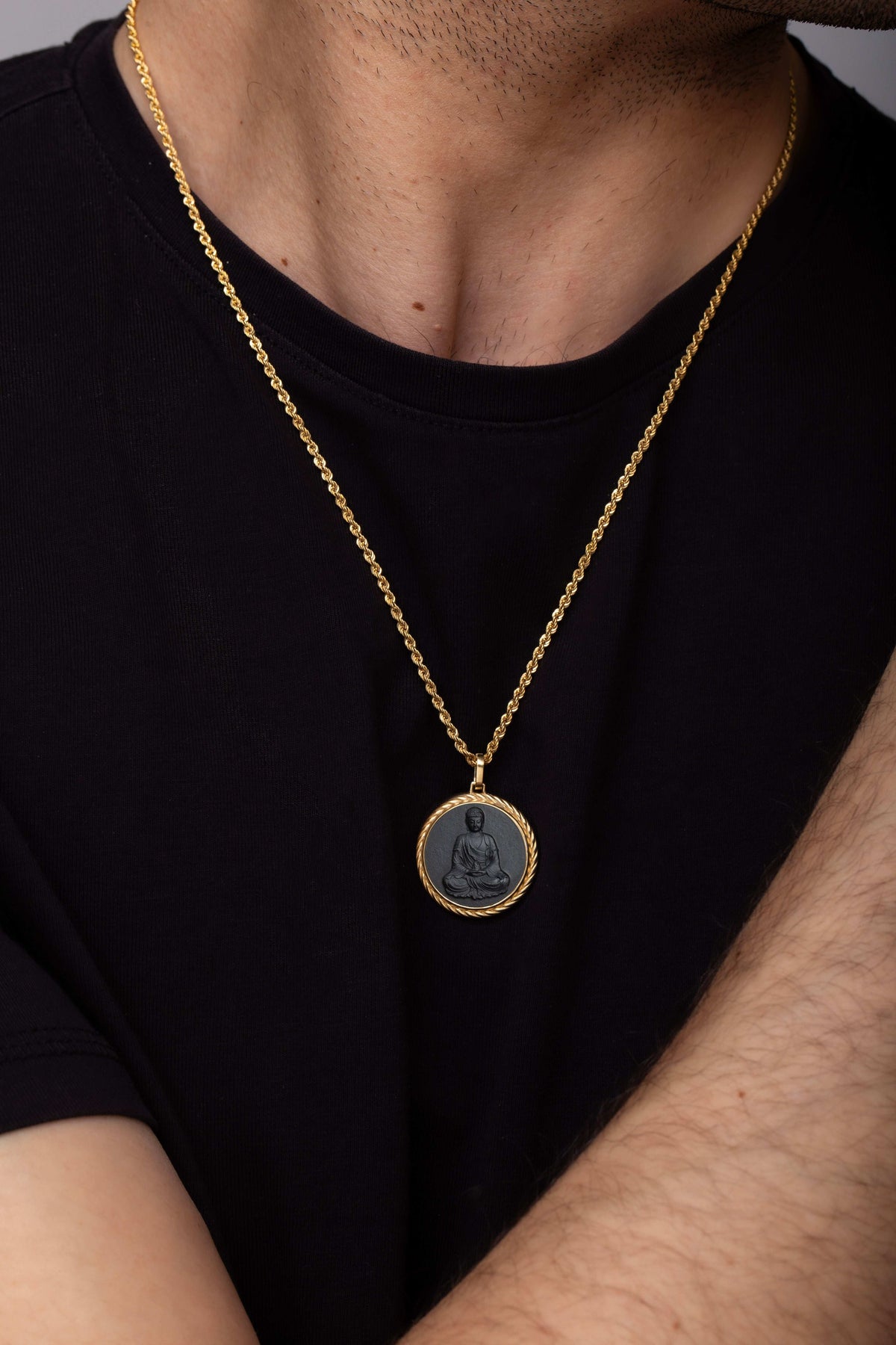 ONYX BUDDHA NECKLACE