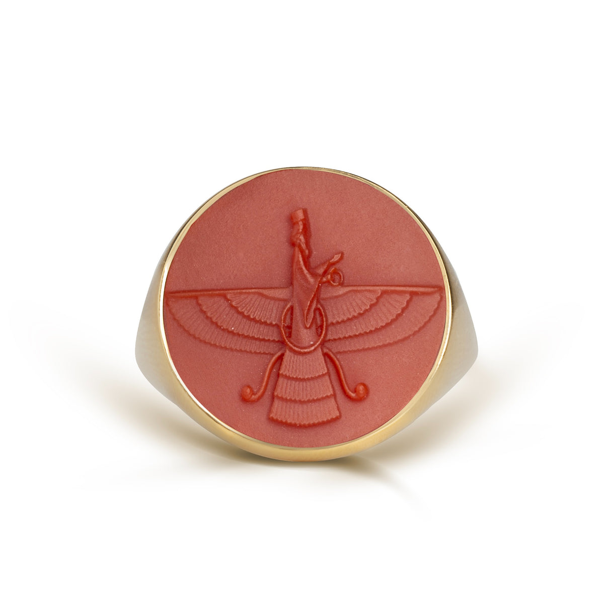 CARNELIAN FARAVAHAR RING