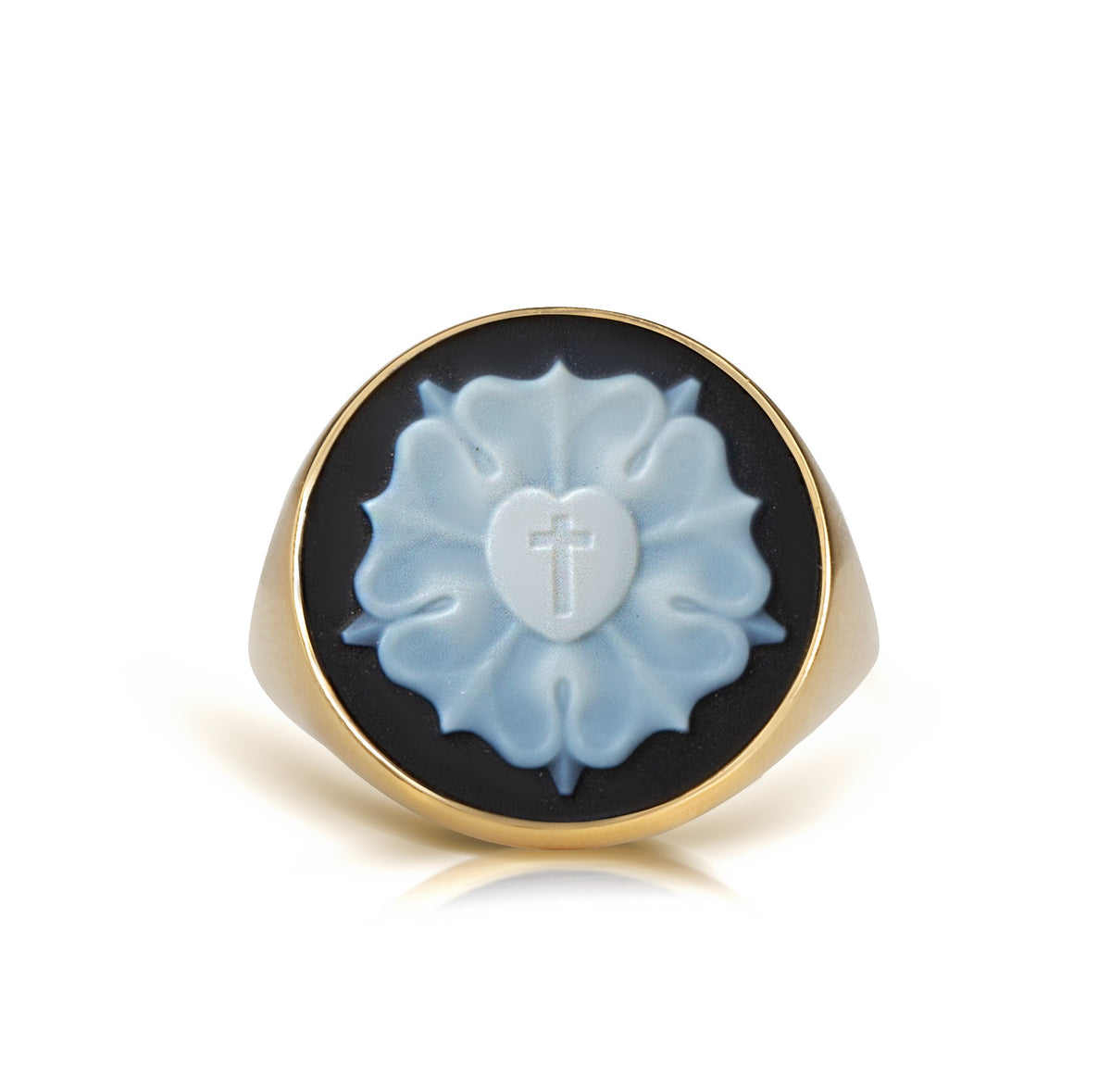 SARDONYX LUTHER ROSE RING