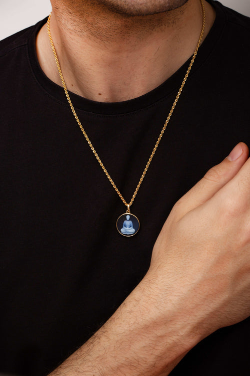 SARDONYX BUDDHA NECKLACE
