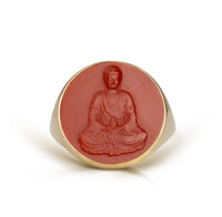 CARNELIAN BUDDHA RING