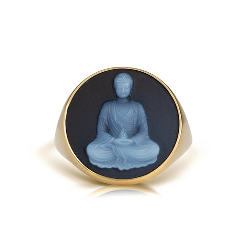 SARDONYX BUDDHA RING