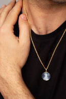 SARDONYX AMERICAN EAGLE COIN NECKLACE