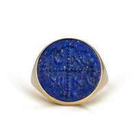 LAPIS LAZULI ICXC NIKA RING