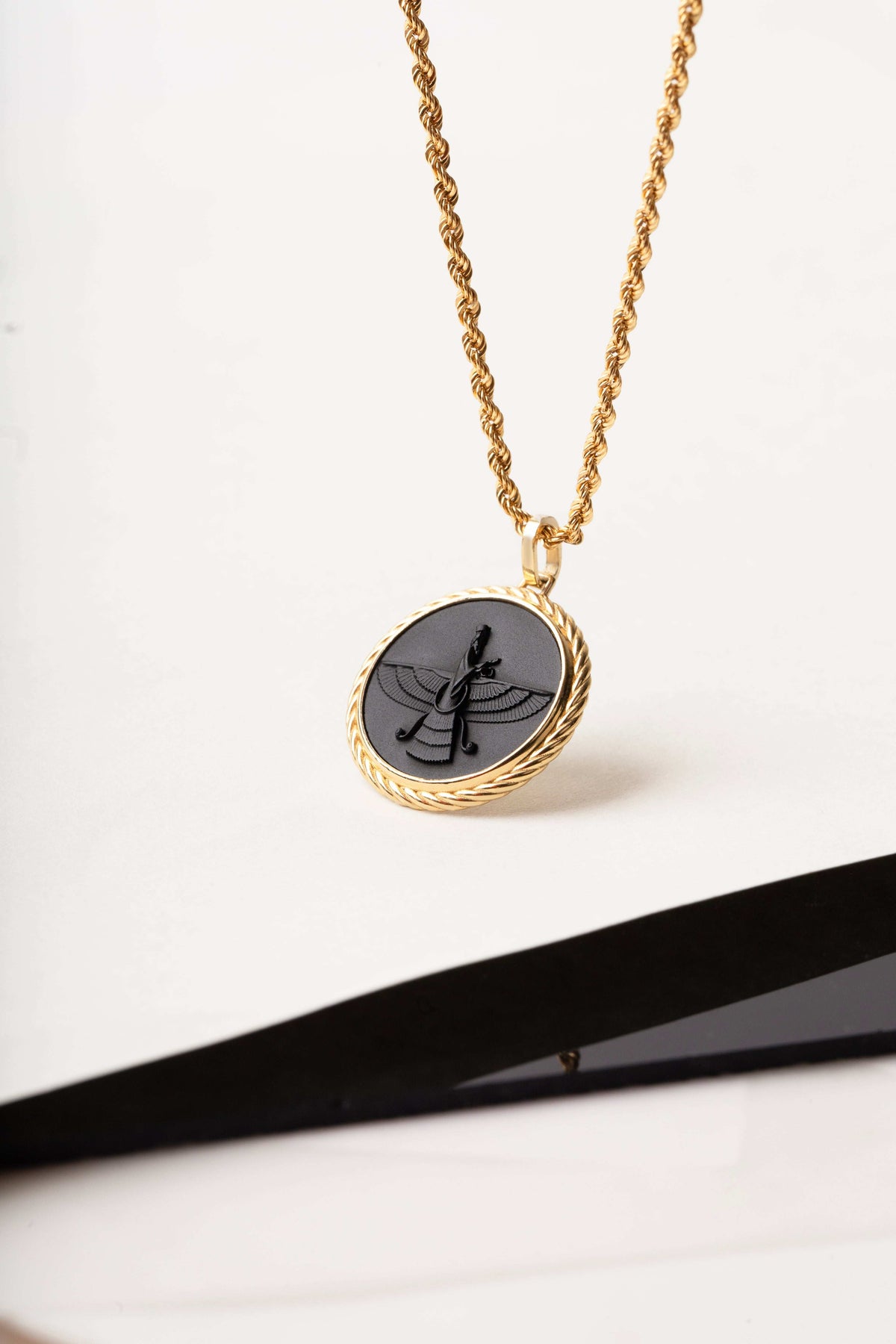 ONYX FARAVAHAR NECKLACE