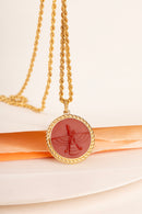 CARNELIAN FARAVAHAR NECKLACE