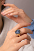SARDONYX MICHAEL ARCHANGEL RING