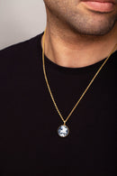 SARDONYX SAINT GEORGE NECKLACE