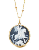 SARDONYX SAINT GEORGE NECKLACE