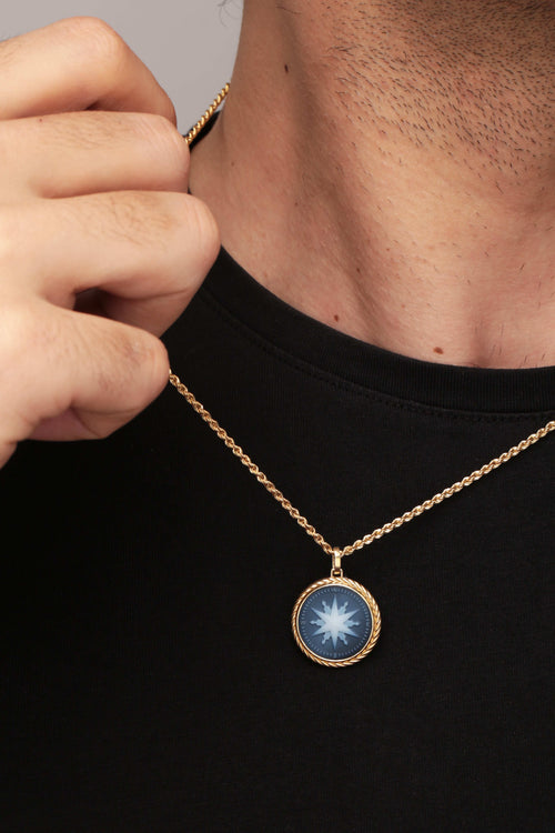 SARDONYX COMPASS NECKLACE