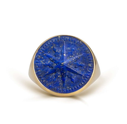 LAPIS LAZULI COMPASS RING