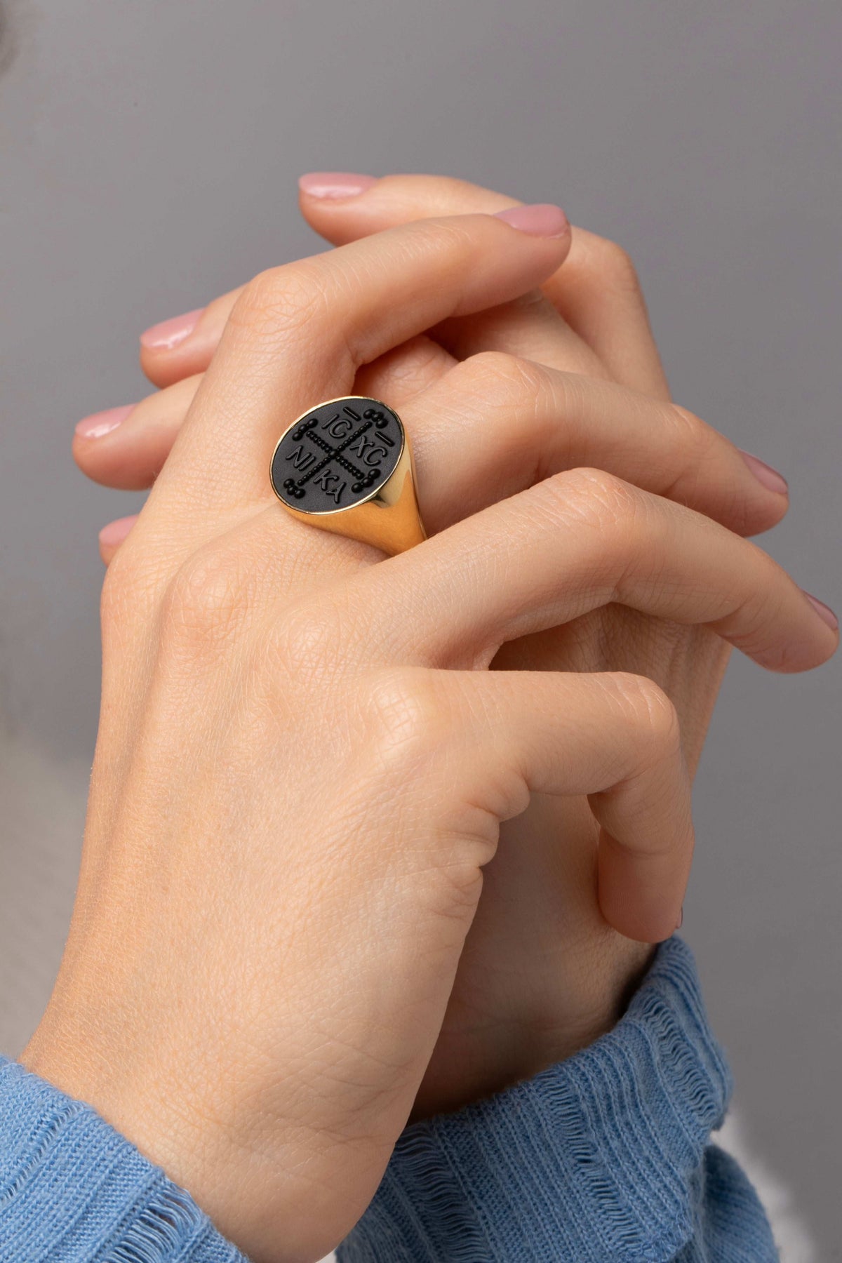 ONYX ICXC NIKA RING