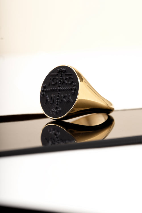 ONYX ICXC NIKA RING