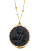 ONYX THISTLE NECKLACE