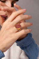 CARNELIAN SAINT GEORGE RING